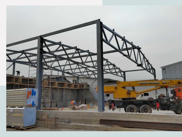 Строительство цехов в Кургане