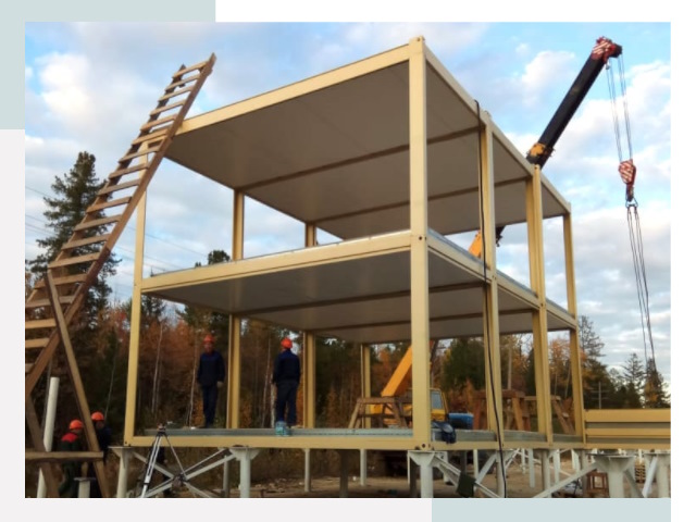 Строительство модульных здания Курган