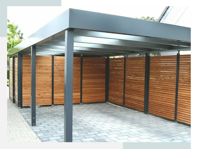 Навесы для парковки в Кургане