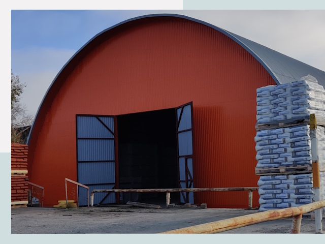 Полукруглые ангары по цене от 619 руб. в Курган