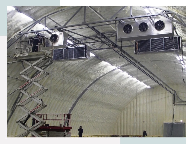 Оснащение ангаров в Кургане