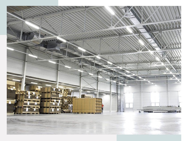 Освещение ангаров в Кургане