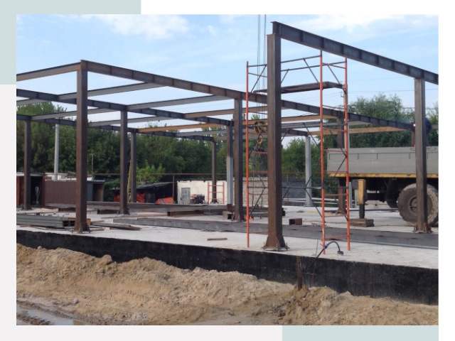 Фундамент для ангаров в Кургане