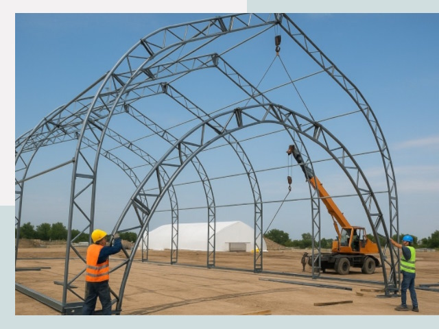 Монтаж ангаров в Кургане от 619 руб. - Надежно и быстро