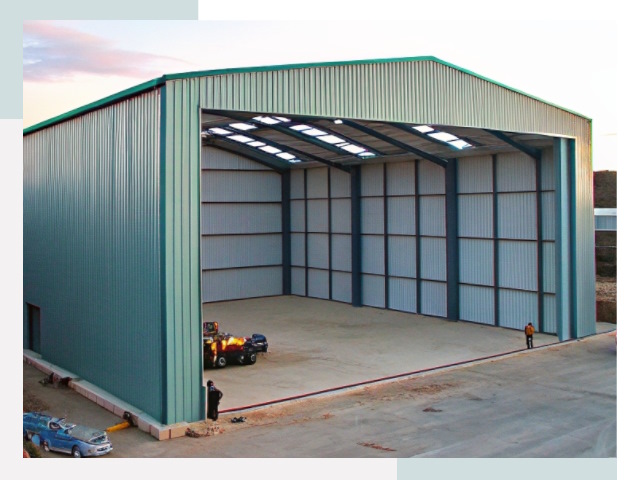 Строительство ангаров в Кургане