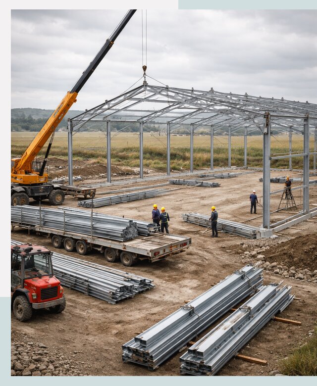 Строительство ангаров для сельхозтехники в Кургане под ключ